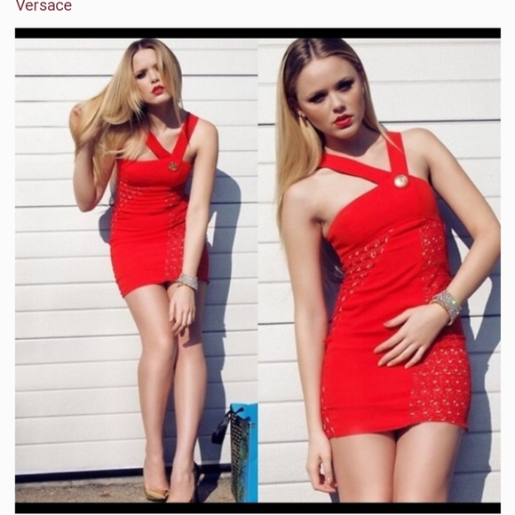 Versace for H&M red mini dress - Picture 4 of 5